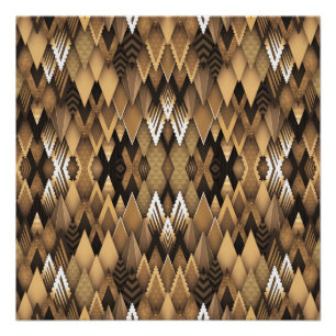 PÔSTER PADRÃO TRIANGULAR RUSTICO TRIBAL