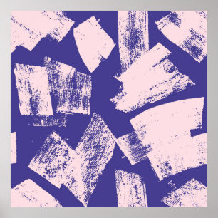 Poster Padrão uniforme criativo de abstrato com pincel