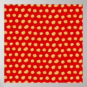 Poster padrão uniforme de abstrato de aquarela, desenho m