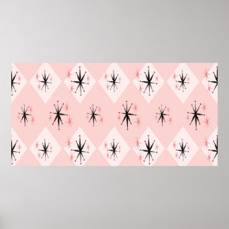 Poster Padrão uniforme de starburst da idade atômica insp