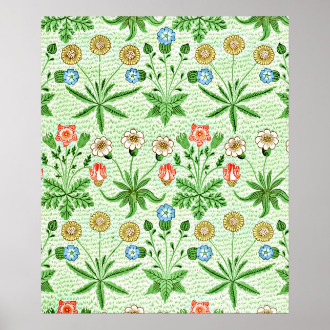 Poster Padrão William Morris, Daisy (Frente)