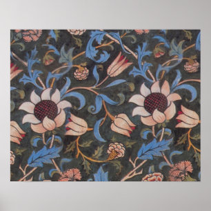 Pôster Padrão William Morris Evenlode: Vintage Temperamen