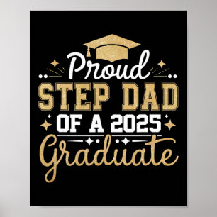 Poster Padrastro Sênior 2025 Orgulhoso Padrastro De Uma T