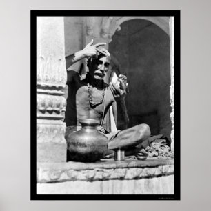 Pôster Padre do Brahman em India 1921