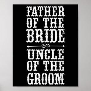 Poster Padre Engraçado Do Tio Noivo Do Groom Hallo