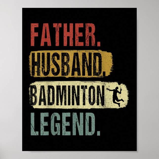 Poster Padre Husband Badminton Legend Badminton Pai Fath (Frente)
