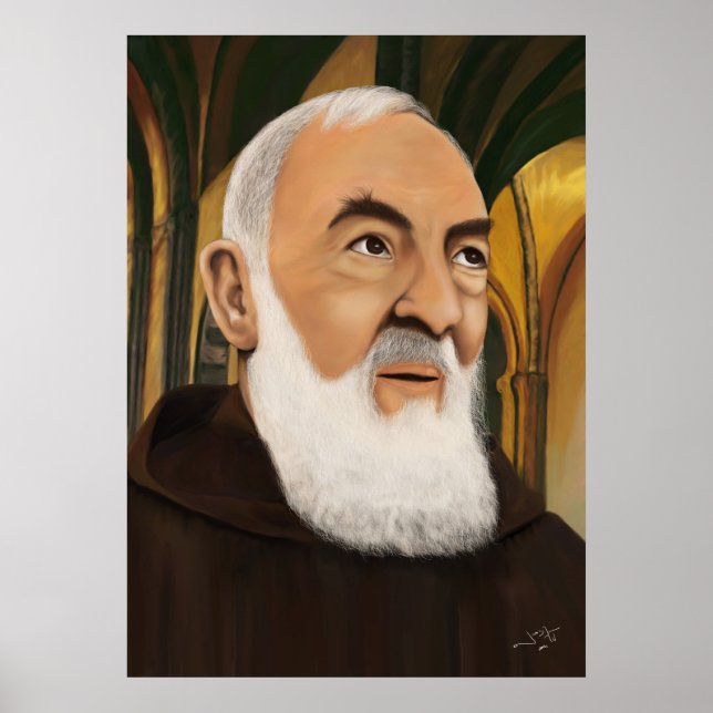Poster Padre Pio de Pietrelcina (Frente)