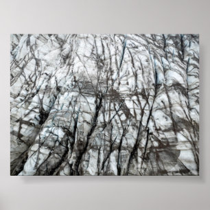 Poster Padrões da geleira Vatnajokull