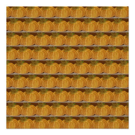 Pôster Padrões de abóbora pintados