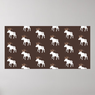 Poster Padrões de fundo constantes no estilo escandinavo