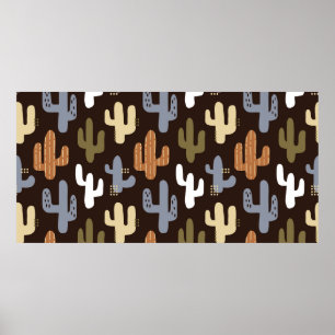 Poster padrões de fundo ininterruptos no estilo escandina