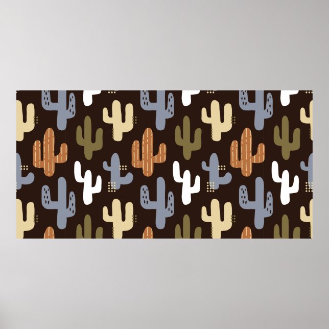 Poster padrões de fundo ininterruptos no estilo escandina (Frente)