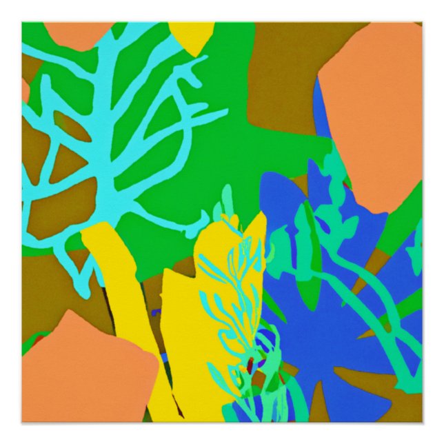 Pôster Padrões de Oceano Bonito. Comprar Agora (Frente)