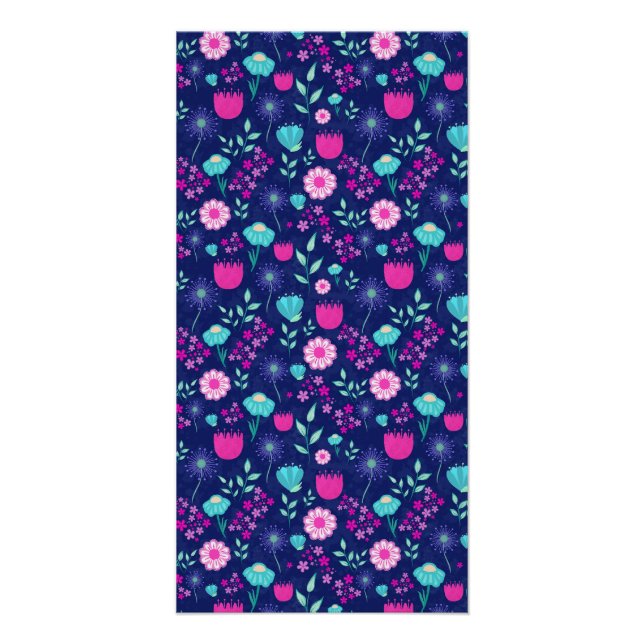 Pôster Padrões florais bonitos (Frente)