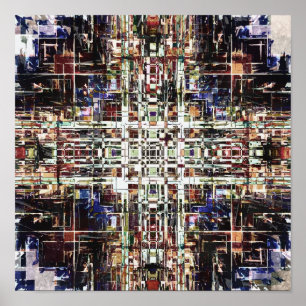 Poster Padrões Geométricos Intrincados