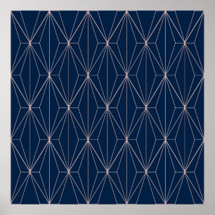 Poster Padrões geométricos sem costura. Abstrato geométri