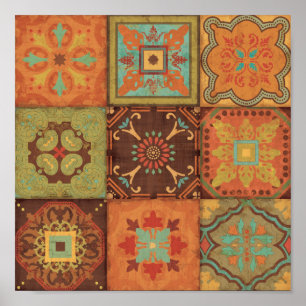 Poster Padrões indianos