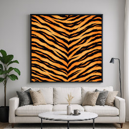 Poster Padronagem de Animal Tigre de Bengala
