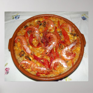 Pôster Paella De Marisco Póster