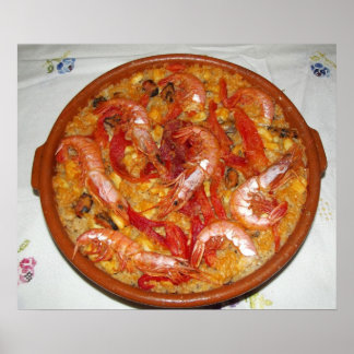 Pôster Paella De Marisco Póster
