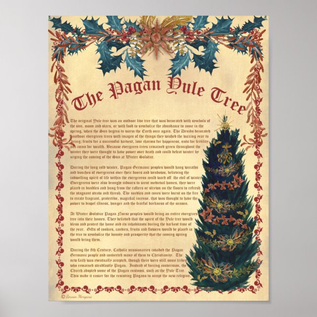 POSTER PAGAN YULE TREE (Frente)