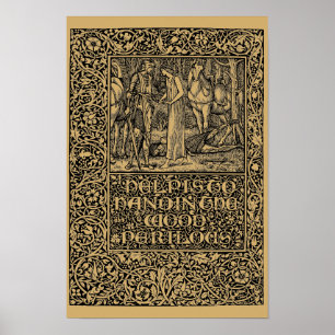 Pôster Página 1896 da imprensa de William Morris