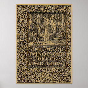 Pôster Página 1896 da imprensa de William Morris