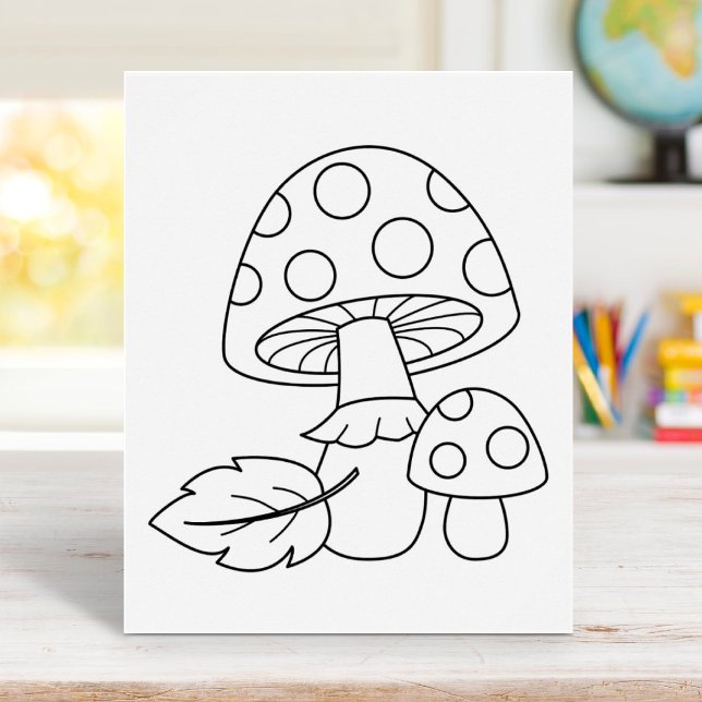 Poster Página Coloração de Cogumelos Toadstool (Criador carregado)