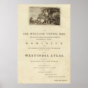 Pôster Página da dedicação ao atlas ocidental de India