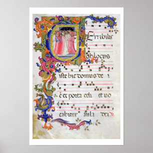 Poster Página da Senhora 557 f.61v com "U inicial