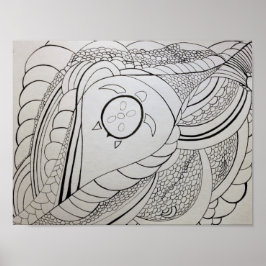 Poster Página de Coloração de abstrato