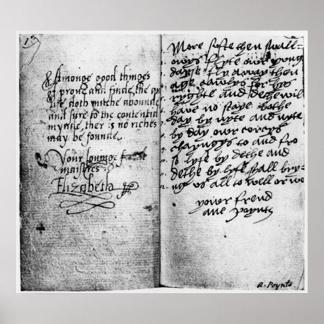 Poster Página de manuscrito (Frente)