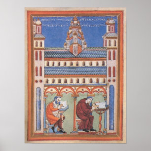 Pôster Página de Santo iluminada