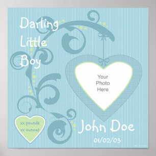 Pôster Página de Scrapbook Hangt Heart Boy