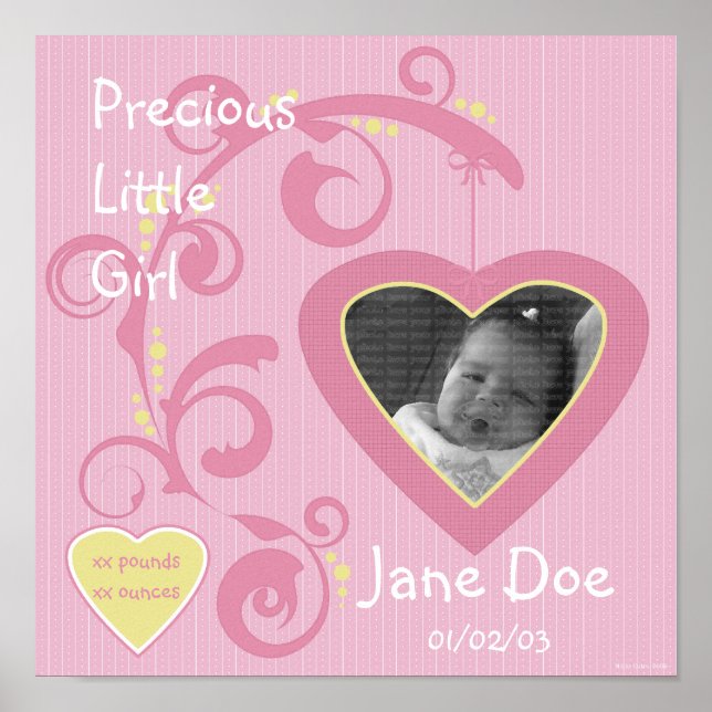 Poster Página de Scrapbook Hangt Heart Girl (Frente)