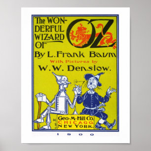 Poster Página de título, arte da capa de livro vintage do