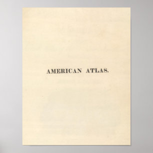 Pôster Página de Título Atlas Americano