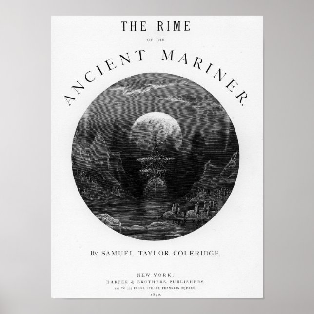 Poster Página de título de 'O Rime do Mariner Antigo' (Frente)