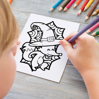 Poster Página Dia de as Bruxas engraçado Fox Dancing Colo