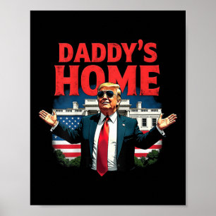Poster Página inicial do Pai Trump 2024 (no verso) 2025 T