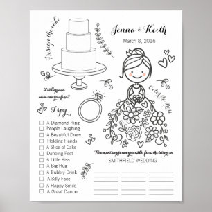 Poster Página para colorir download de casamento 