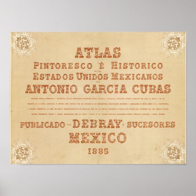 Poster Página Título do Mapa Histórico (Frente)