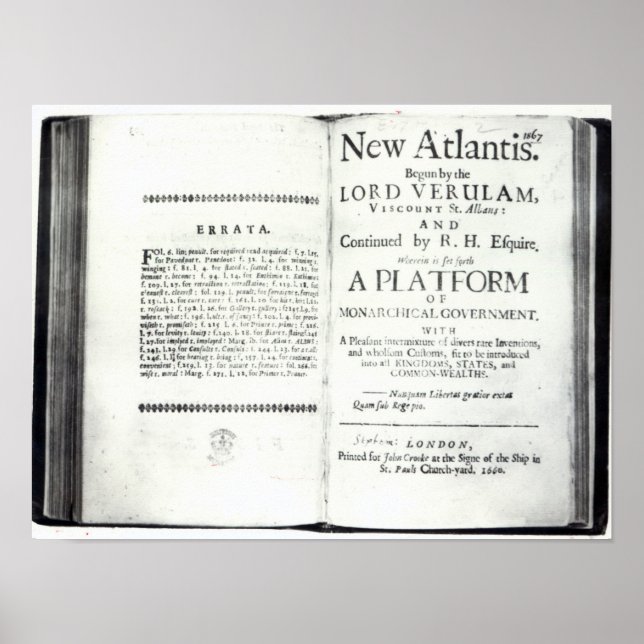 Pôster Páginas de título para Francis Bacon (Frente)