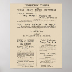 Pôster Páginas do fac-símile dos tempos 1917 dos