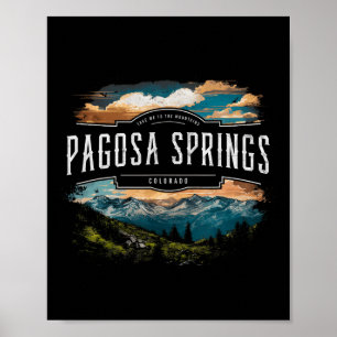 Poster Pagosa Springs Montanhas Colorado Caminhadas Ao Ar