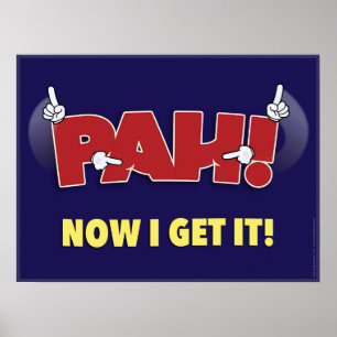 Pôster PAH! um cartaz da sala de aula do ASL