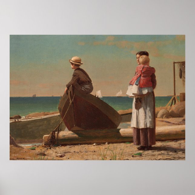 Poster Pai! 1873 Winslow Homer Fine Art (Frente)