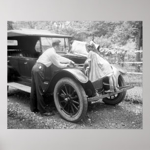 Pôster Pai, 1923. Vintage Photo