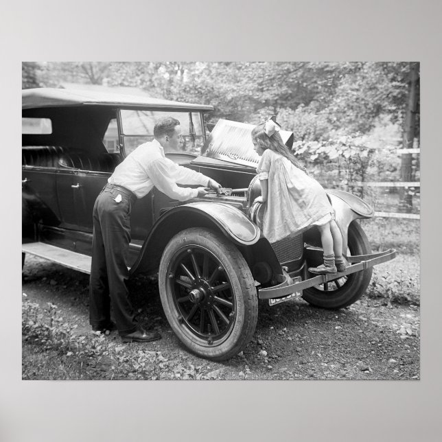 Pôster Pai, 1923. Vintage Photo (Frente)