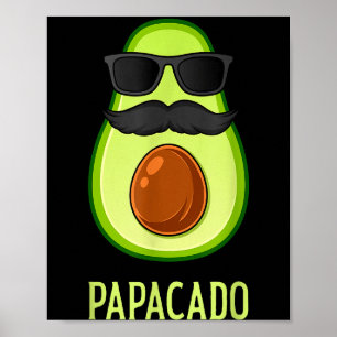Poster Pai Abacate Papacado Pai Divertido Pai Abacate